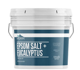 Earthborn Elements Eucalyptus Epsom Salt bath scene with relaxing aroma
