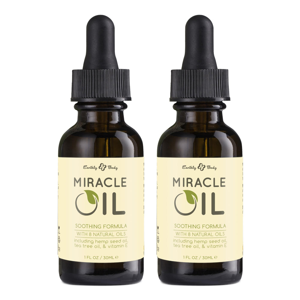 Earthly Body Miracle Oil, frasco de 1 onza para hidratación diaria de la piel