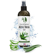 Earth's Daughter Aloe Vera Gel bottle label highlights pure, organic formula.