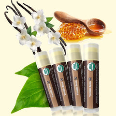 Earth's Daughter bálsamo labial Vanilla con textura cremosa que suaviza los labios.