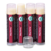 Earth's Daughter bálsamo labial cereza paquete de cuatro, hidratación diaria para labios secos
