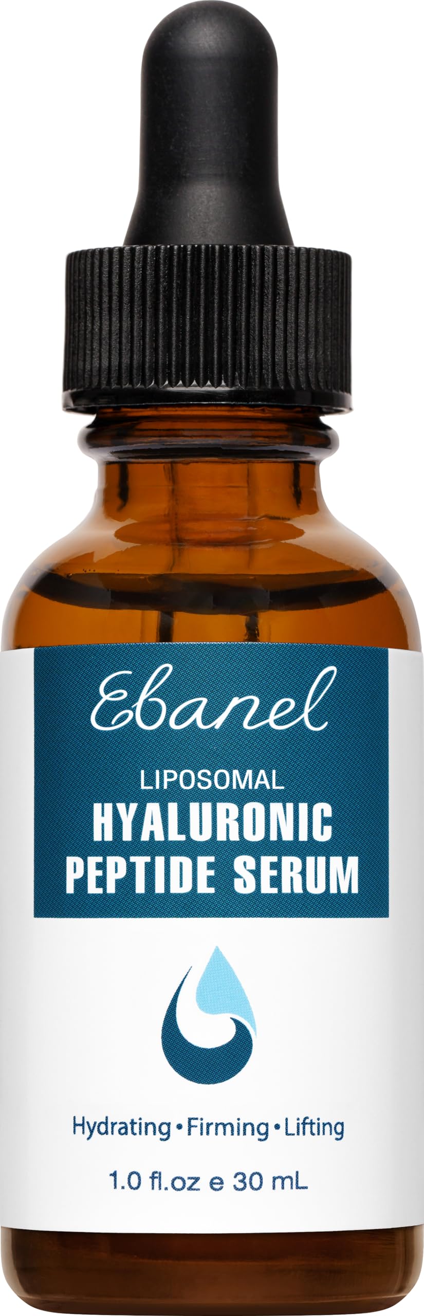 Ebanel Sérum en botella con gotero, hidrata profundamente el rostro.