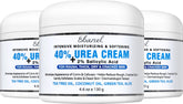 Ebanel crema urea 40% en envase, enfoque en hidratación profunda para pies.