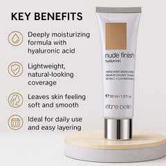 êb être belle – texture soyeuse présentée en image, application fluide.