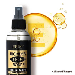 EBIN NEW YORK Wonder Lace Bond Spray: acabado sin costuras para un aspecto suave.