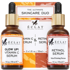 Eclat Skincare: botella de serum Vitamina C, para un brillo más luminoso