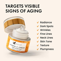 Frasco de 50 ml de Eclat Skincare Vitamina C para hidratación ligera y práctica