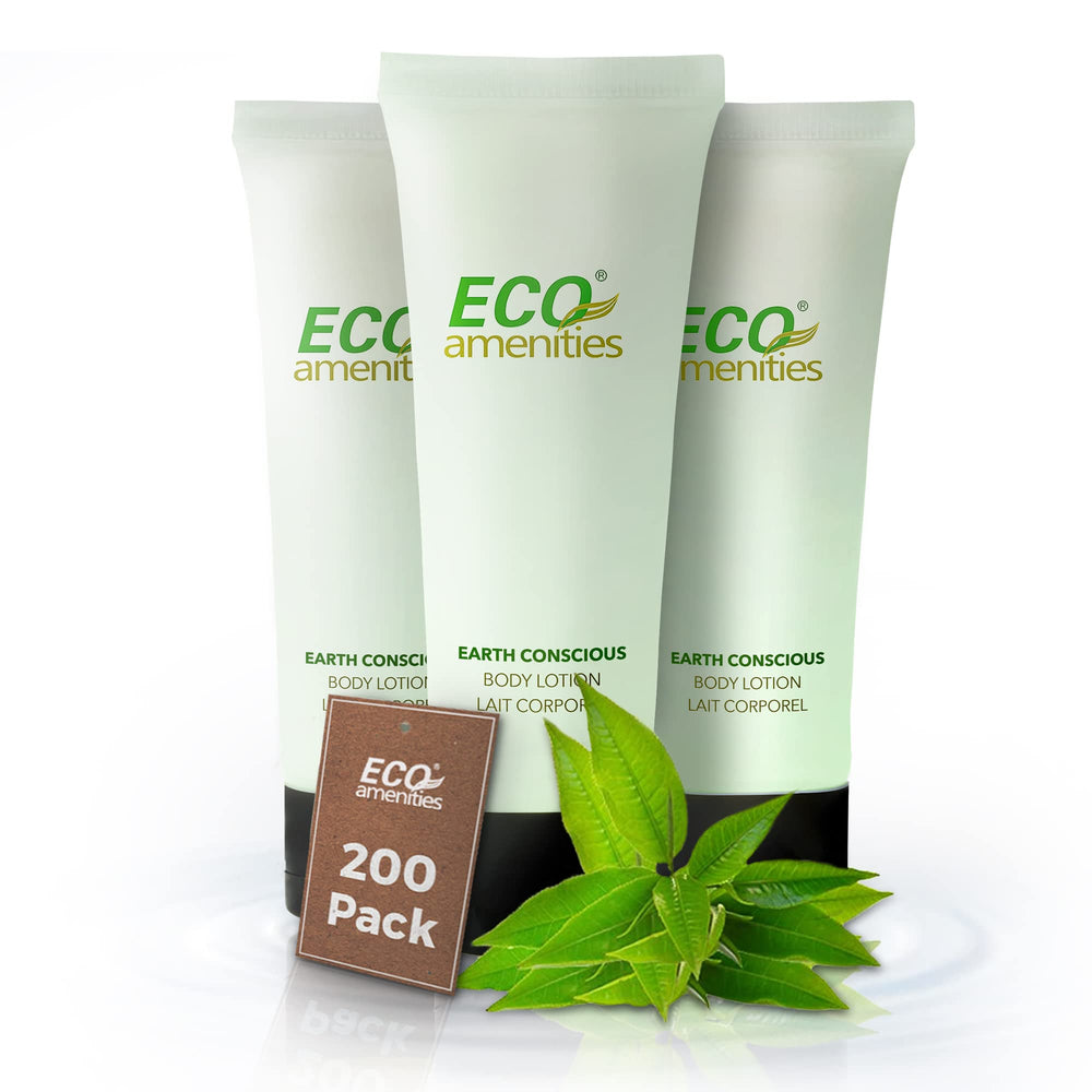 Loción de viaje ECO amenities en envase de bulto, ideal para hoteles