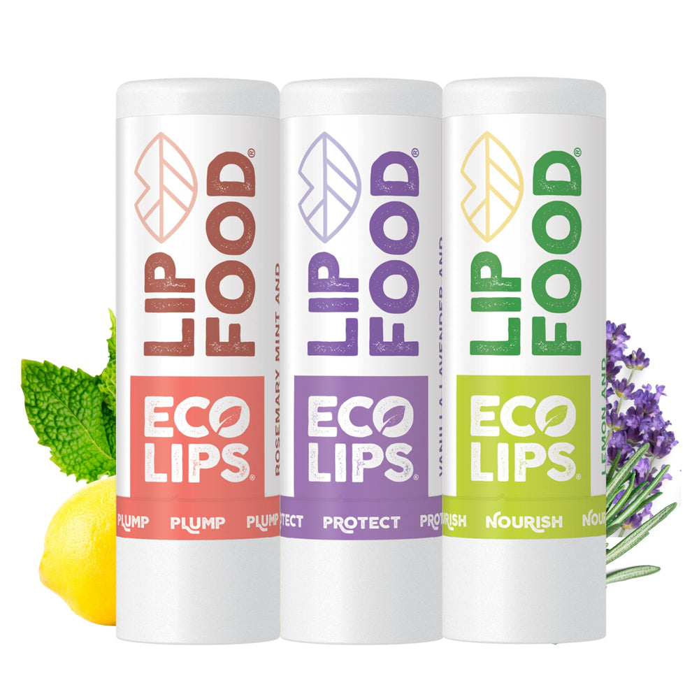 Eco Lips Lip Food envase frontal, hidratación profunda para labios