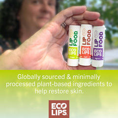 Eco Lips Lip Food textura cremosa aplicada suavemente en labios