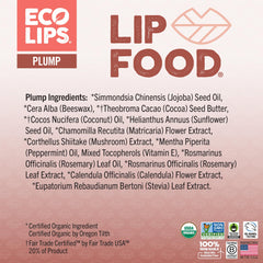Textura suave de Eco Lips Lip Food aplicada en labios