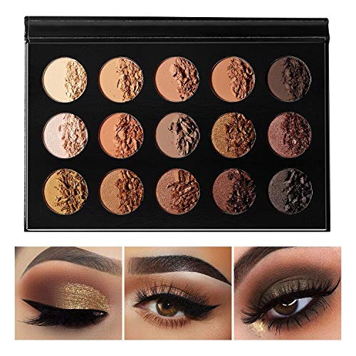 EcoFavor Nude Gold, paleta de sombras neutras para look natural