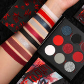 ecofavor Red Goth Eyeshadow Palette front view with nine reds for versatile looks
