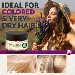 ecoLove mascarilla cabello-desenredo-suave: reduce frizz y facilita peinado diario.