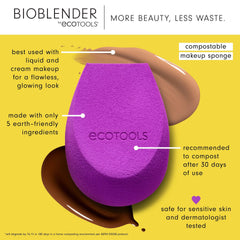 EcoTools Bioblender Duo: esponjas compostables para maquillaje natural