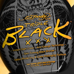ED HARDY Black XXX loción, protege el color de tatuajes y mantiene tonos.