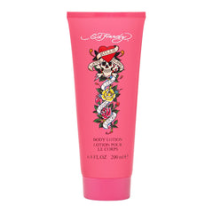 Loción corporal Ed Hardy de Christian Audigier, botella de 200 ml para uso diario.