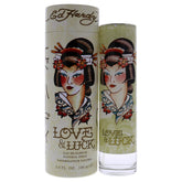 ED HARDY Love Luck para mujer, botella frontal, aroma floral para uso diario.