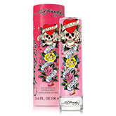 Ed Hardy EdP bottle front view highlighting the amber glow for evening wear.