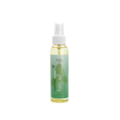 EDEN BodyWorks Peppermint Tea Tree Hair Oil bottle pour delivers refreshing scalp cooling and scent.
