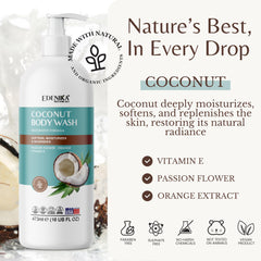 EDENIKA BOTANICALS aroma coco cítrico refrescante para despertar la ducha.