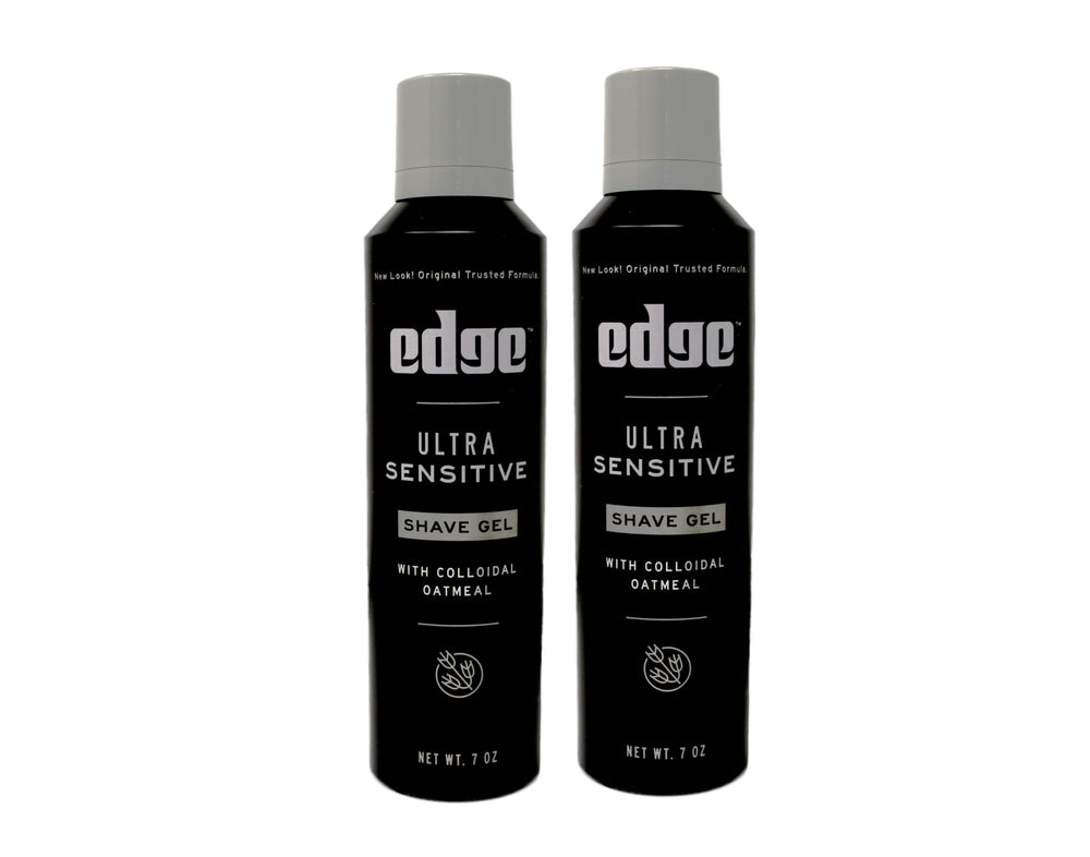 Edge gel para afeitar sensible en envase de 7 onzas facilita uso diario