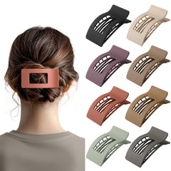 Ehaler clip plano frances grande, vista frontal, agarre estable para uso diario.
