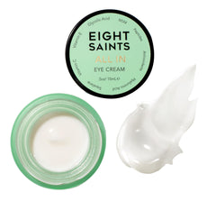 Eight Saints crema de ojos, cafeína para reducir hinchazón y ojeras.