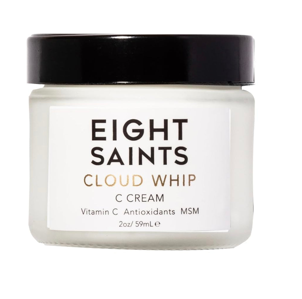 Eight Saints Cloud Whip: envase y etiqueta, crema hidratante sin aroma para uso diario.