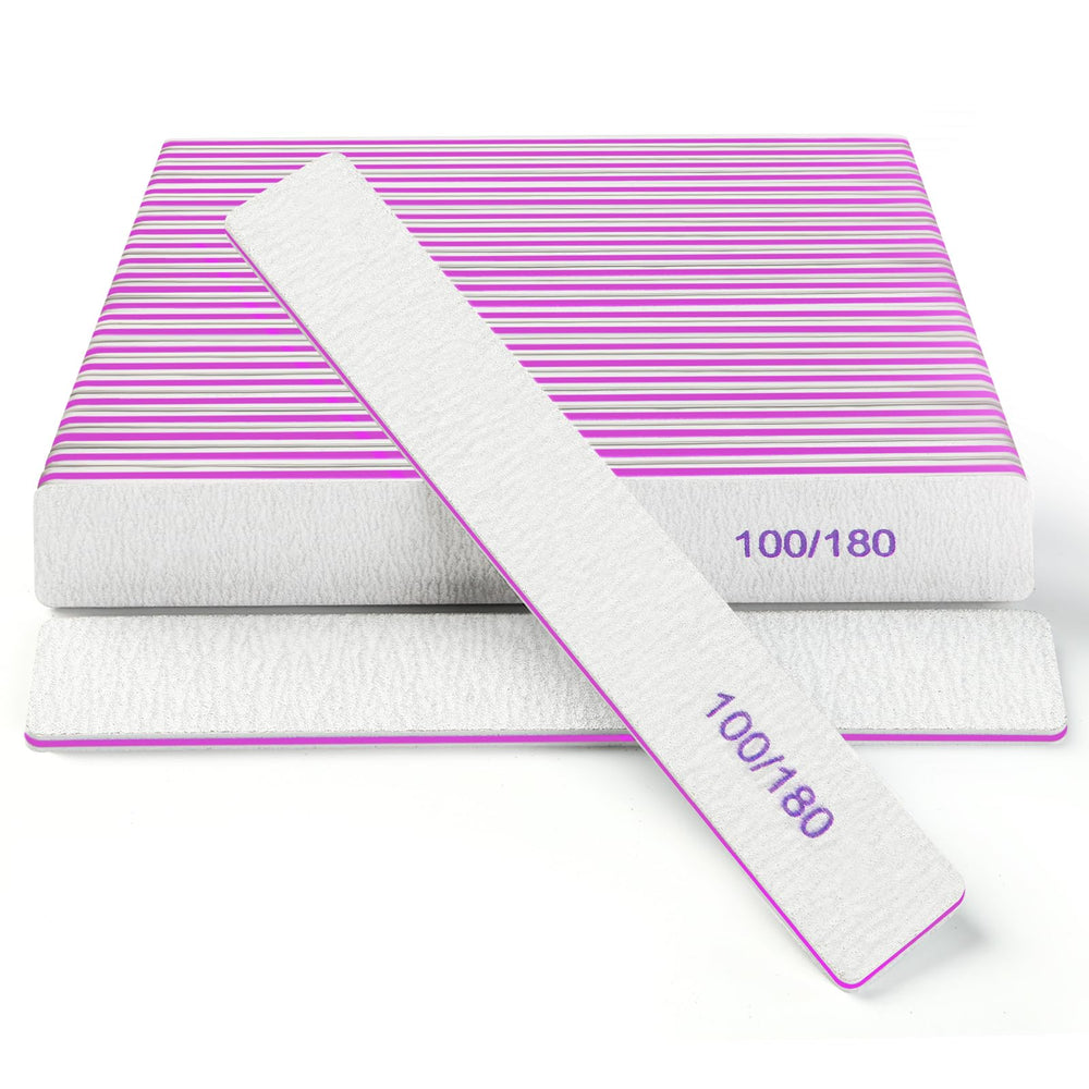 Lima de uñas Ekrnlyi doble cara 100/180, acabado suave y rápido.