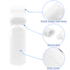 ELANE botellas en blanco, ideal para rellenar acondicionador o champú