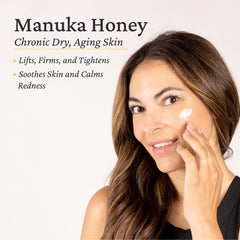 Piel radiante tras usar la crema Manuka Honey de Elastalift.