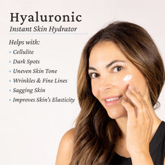 Ceramidas y vitamina E nutren la piel con ácido hialurónico.