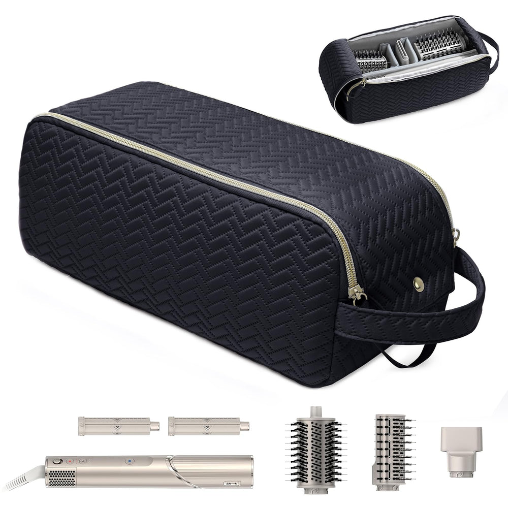 ELCUPA bolsa para herramientas de pelo en viaje, frontal: protege y organiza con estilo.