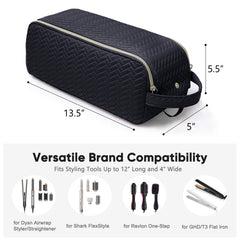 ELCUPA interior acolchado y bolsillos para accesorios, ideal para ropa y cosméticos.