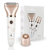 ElectriBrite: afeitadora para mujeres con cabezal del rostro y del cuerpo para piel suave.