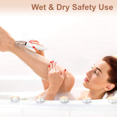ElectriBrite: afeitadora apta para uso en seco y húmedo, ideal para la ducha.