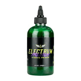 Electrum gel de plantilla para tatuaje muestra transferencia oscura y duradera.