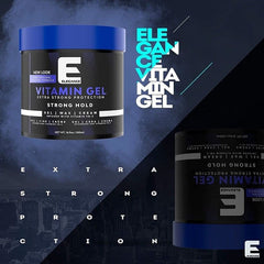 Elegance Vitamin Gel: brillo natural que realza el cabello.
