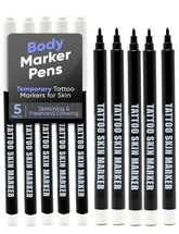 Element Tattoo Supply bolígrafo tatuaje piel punta gruesa ofrece trazos nítidos para delinear contornos.