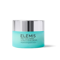 ELEMIS Pro-Collagen Vitality Eye Cream – bouteille montrant hydratation ciblée du regard