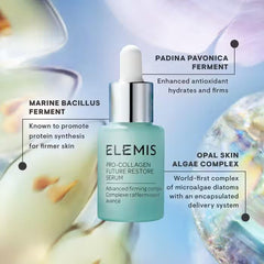 ELEMIS Pro-Collagen Future Restore Serum: textura crema suave que ilumina la piel.