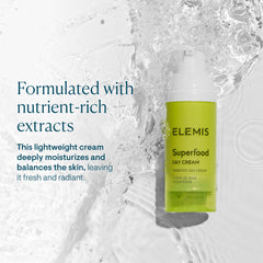 ELEMIS Superfood Day Cream ingredientes brócoli y goji berry para nutrición