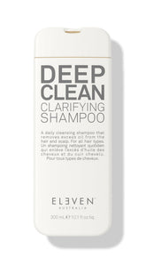 ELEVEN AUSTRALIA shampooing clarifiant — bouteille illustrant le nettoyage en profondeur des cheveux.