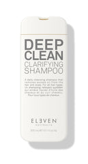 ELEVEN AUSTRALIA shampooing clarifiant — bouteille illustrant le nettoyage en profondeur des cheveux.