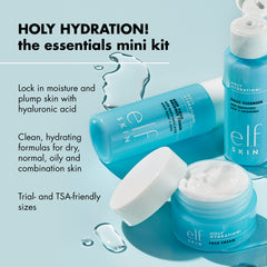 e.l.f. crema facial del conjunto mini, hidratación suave y duradera
