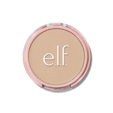 e.l.f. Halo Glow Polvo compacto ligero para un acabado suave.