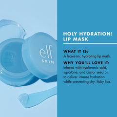 e.l.f. SKIN Mascarilla labial, aplicación suave para labios lisos.