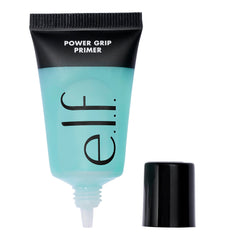 e.l.f. Power Grip Primer Mini, textura gel translúcida, fijación duradera para maquillaje.
