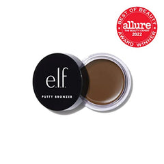 e.l.f. Putty Bronzer con pigmentación alta para color personalizable y duradero.